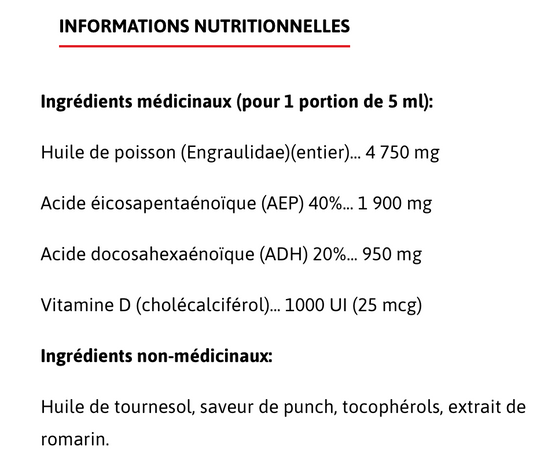 Skyline Nutrition - Liquid Omega 3, 250ml