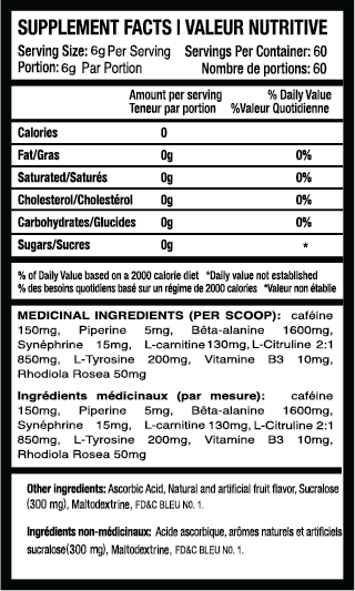 Skyline Nutrition - Legendary Pre-workout 60 servings